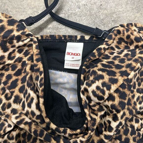 Vintage y2k Cheetah leopard print bustier halter top - Picture 2 of 4
